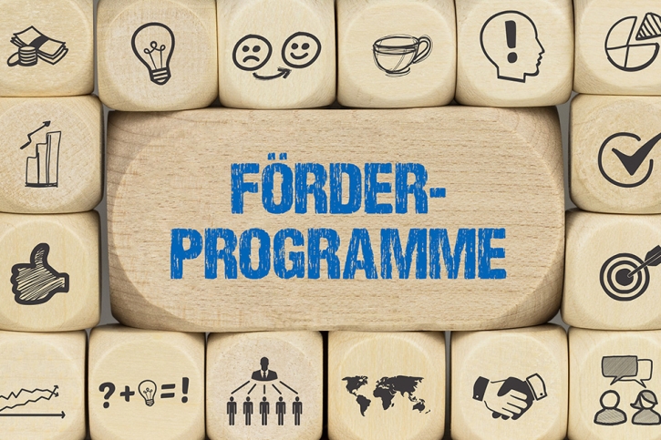Foto: Schriftzug Förderprogramm